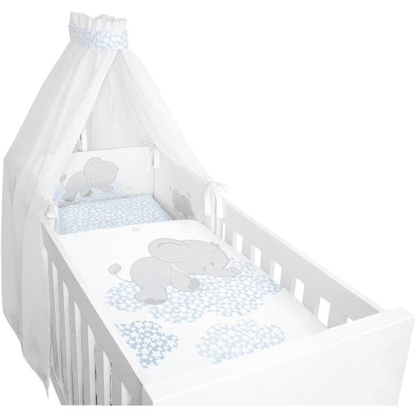 Bebella Vital Bettset 4-tlg. Lunafant Blau 3 Bebella Vital Bettset 4-tlg. Lunafant Blau