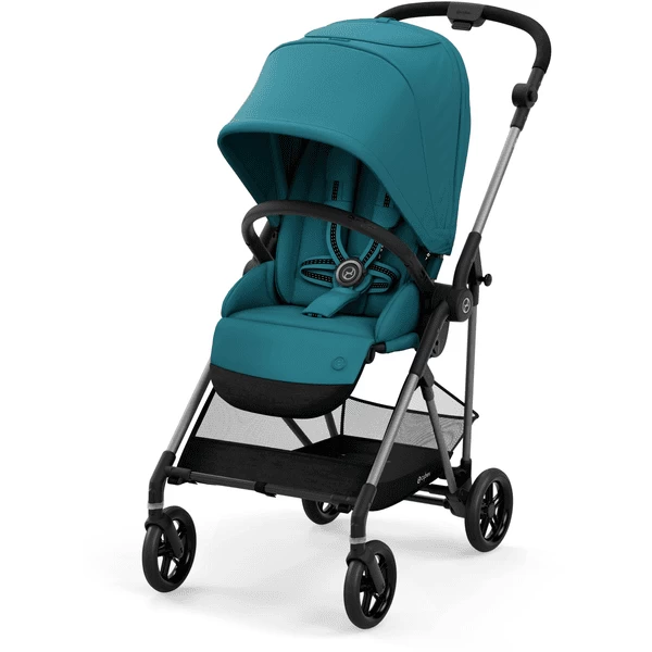 Cybex GOLD Kinderwagen Melio Taupe Black River Blue 3 Cybex GOLD Kinderwagen Melio Taupe Black River Blue