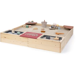 MUDDY BUDDY® Sandkasten "Beach Rebel", Natur-puderrosa