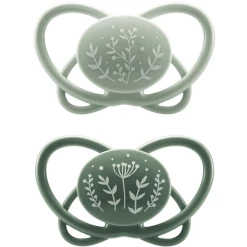 Nip® Schnuller First Moments "My Butterfly" - Grün, Aus Silikon, Größe 1 (0-6 Monate)