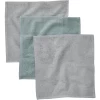 Rotho Babydesign ROTHO 3er Set Waschtücher Stonegrey/lagoon