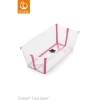 STOKKE® Babywanne Flexi Bath® Transparent Pink Mit Hitzeempfindlichem Stöpsel