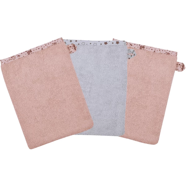WÖRNER SÜDFROTTIER Waschhandschuh Lamas Rosa 3er Pack 3 WÖRNER SÜDFROTTIER Waschhandschuh Lamas Rosa 3er Pack